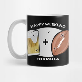 Happy Weekend Formula - American Football & Beer Mug